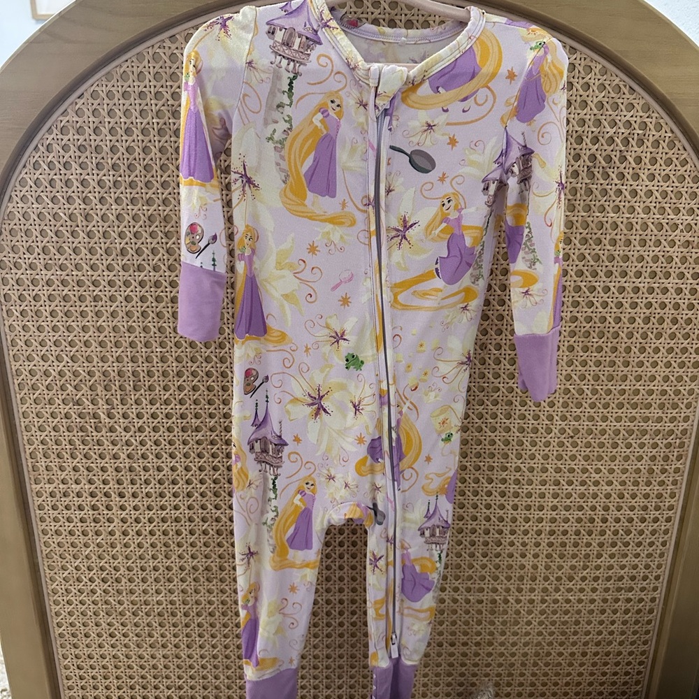 Posh Peanut Disney Princess Rapunzel Zip Pajamas